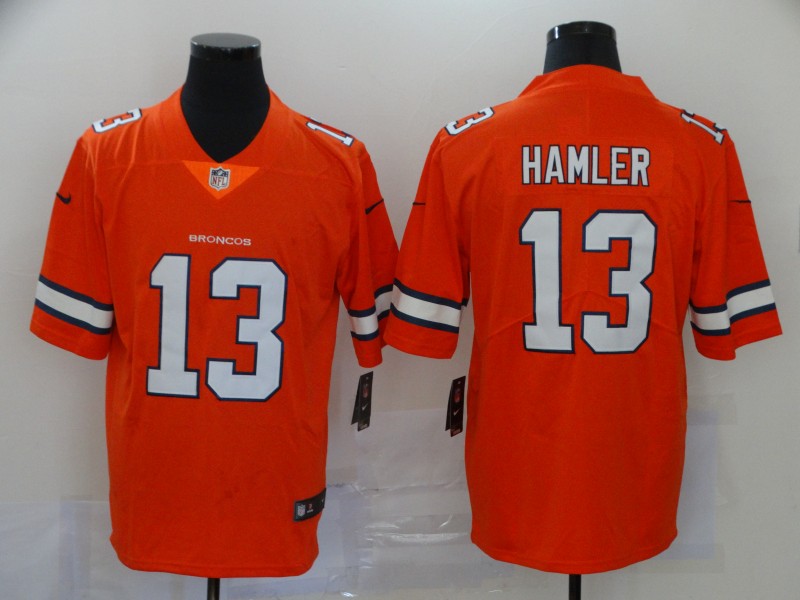 Men Denver Broncos 13 Hamler orange Nike Vapor Untouchable Limited Player NFL Jerseys